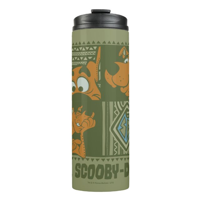 Bouteilles Isothermes Hey Scooby-Doo Carré tribal Graphic (Devant)