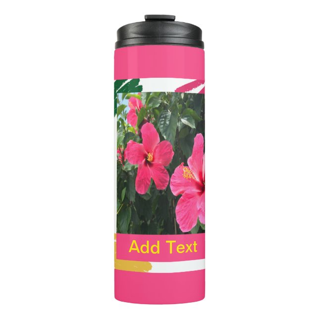 Bouteilles Isothermes Hibiscus Rose Chaud (Devant)