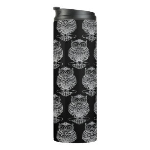 Bouteilles Isothermes Hibou (noir) - Tumbler Thermique