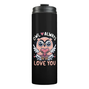 Bouteilles Isothermes Hibou t'aime toujours - Saint Valentin