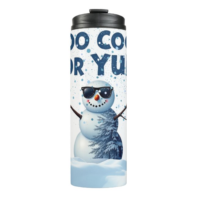 Bouteilles Isothermes "Hip Snowman Holiday Design - Drinkware (Devant)