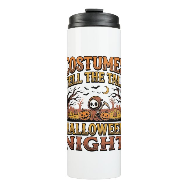 Bouteilles Isothermes Histoire de costume d'Halloween Typographie de cim (Devant)