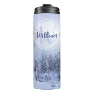 Bouteilles Isothermes Hiver merveilleux brouillard épinette forêt neige 