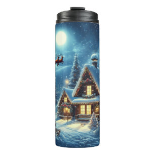 Bouteilles Isothermes Hiver/Père Noël/Noël/Neige
