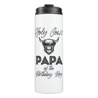 Holly Cow Papa Of The Birthday Boy Highland Cow 1