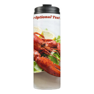 Bouteilles Isothermes Homard de texte personnalisé