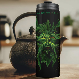 Bouteilles Isothermes Homme Vert Fae Feuilles Noir