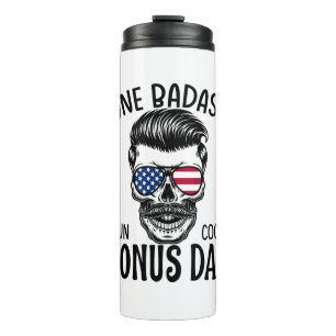 Bouteilles Isothermes Hommes Un Badass Bonus Étape Papa Drôle Cadeau A