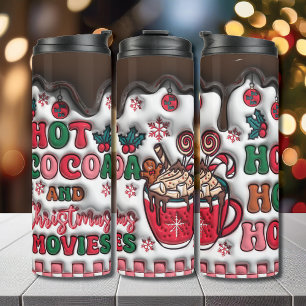 Bouteilles Isothermes Hot Cocoa et le film de Noël gonflé 3D Puffy