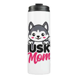 Bouteilles Isothermes Husky Chig Maman Cute Kawaii Design