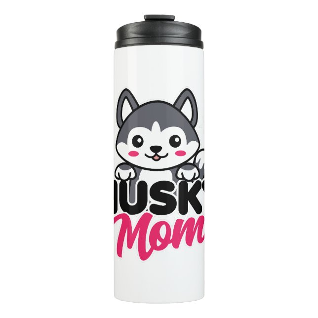 Bouteilles Isothermes Husky Chig Maman Cute Kawaii Design (Devant)