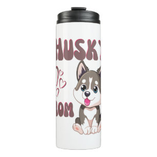 Bouteilles Isothermes Husky Dog Mom Kawaii Puppy Cute Conception amusant