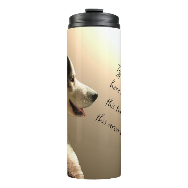 Bouteilles Isothermes Husky Thermal Mug Cool Sibérien Husky Travel Cup (Devant)