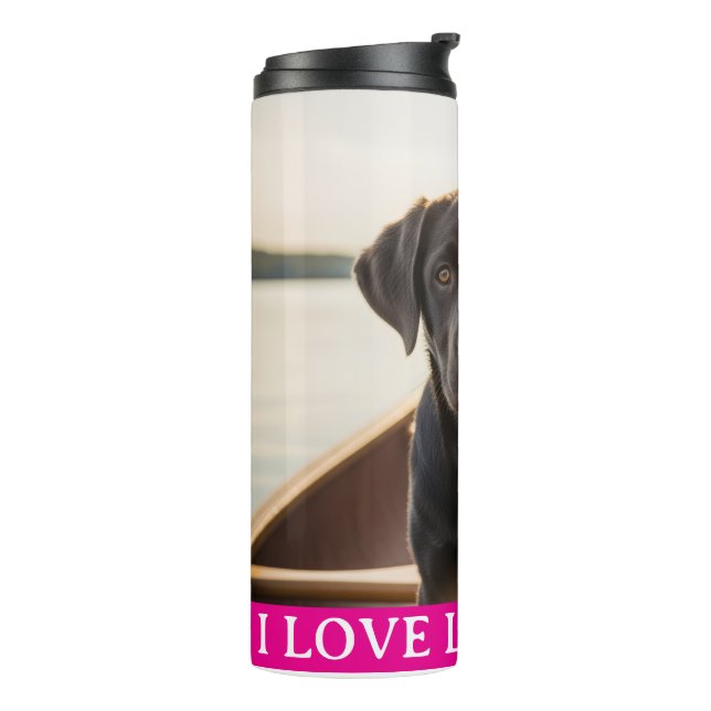 Bouteilles Isothermes I Love Labradors Thermal Tumbler (Tourné sur la gauche)