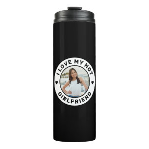 Bouteilles Isothermes I Love My Hot Girlfriend Emblem Photo personnalisé