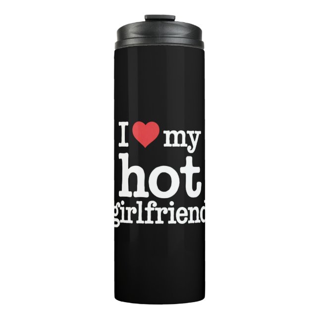 Bouteilles Isothermes I Love My Hot Girlfriend Valentine's Day Gf Cadeau (Devant)