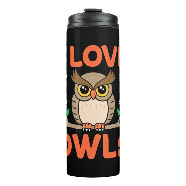 Bouteilles Isothermes I Love Owls (Devant)