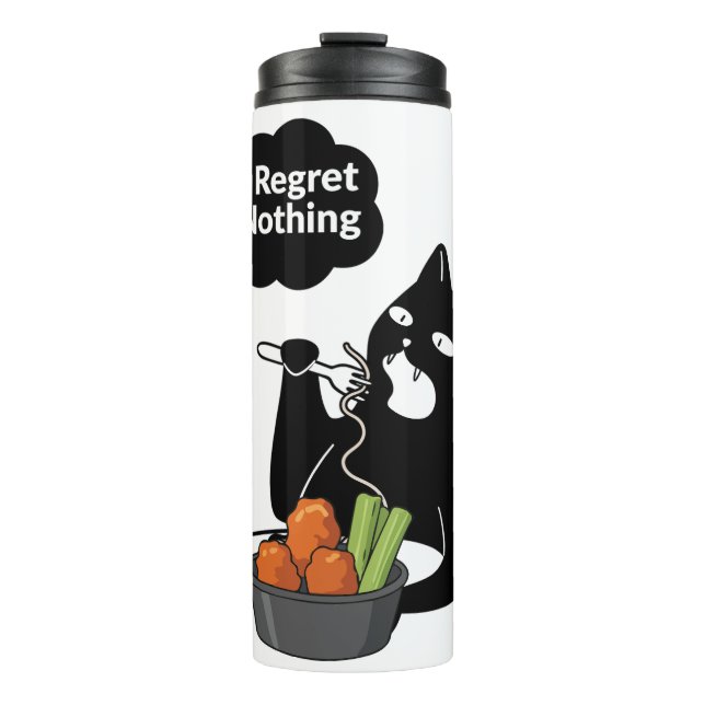 Bouteilles Isothermes I Regret Nothing” Cat Eating Tea mug (Devant)