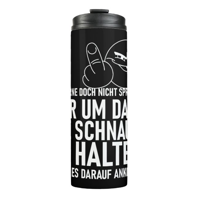 BOUTEILLES ISOTHERMES ICH LERNE DOCH NICHT SPRECHEN (Devant)