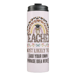 Bouteilles Isothermes Idée de cadeau de l'enseignant : créer un plus sus