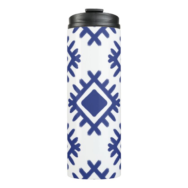 Bouteilles Isothermes Ikat pattern Ethnic textile tribal American Americ (Devant)
