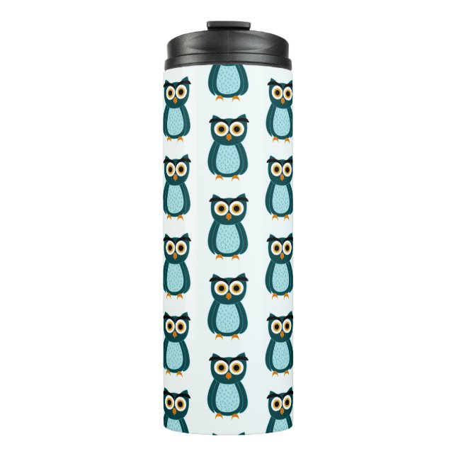 Bouteilles Isothermes Illustration Blue Owl (Devant)