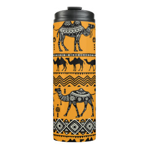 Bouteilles Isothermes Illustration De Camels Design Motif sans joint.