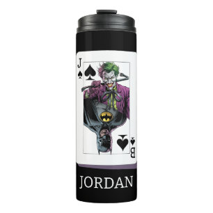 Bouteilles Isothermes Illustration de carte à jouer Joker et Batman Piqu