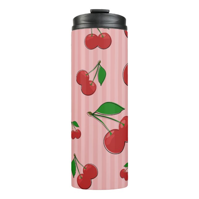 Bouteilles Isothermes Illustration de cerises (Devant)