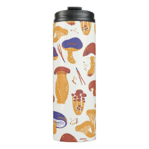 Bouteilles Isothermes Illustration de champignons comestibles vintages
