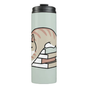 Bouteilles Isothermes Illustration de chat Lover - Curled Up & Cosy