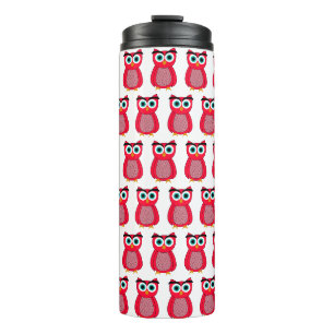 Bouteilles Isothermes Illustration de chouette rose mignonne