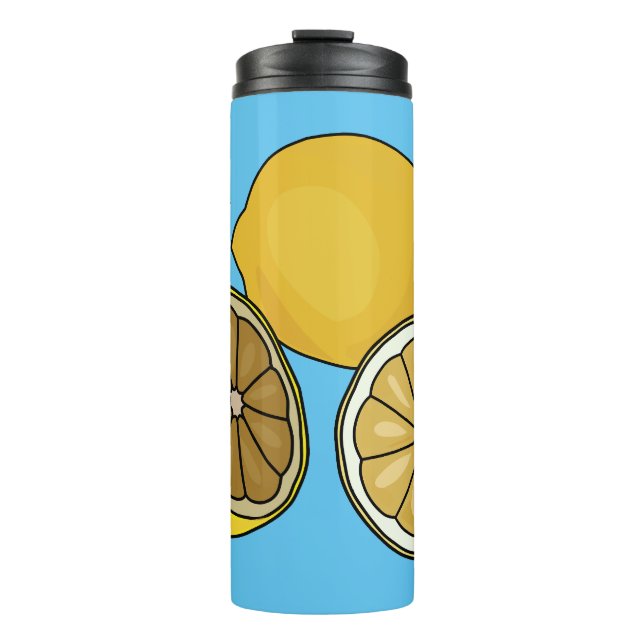 Bouteilles Isothermes Illustration de citron (Devant)