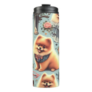 Bouteilles Isothermes Illustration de Cute Pomeranian