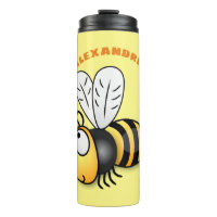 Illustration de dessin animé d'abeilles joyeux