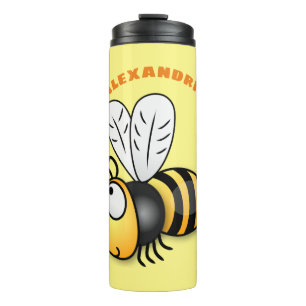 Bouteilles Isothermes Illustration de dessin animé d'abeilles joyeux