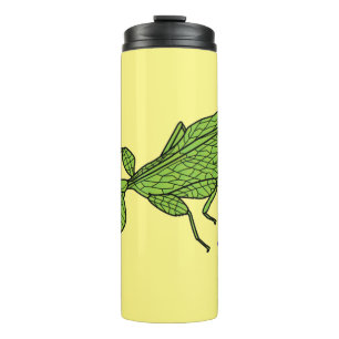 Bouteilles Isothermes Illustration de dessin d'insecte des feuilles vert