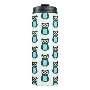 Bouteilles Isothermes Illustration de Hibou Bleu
