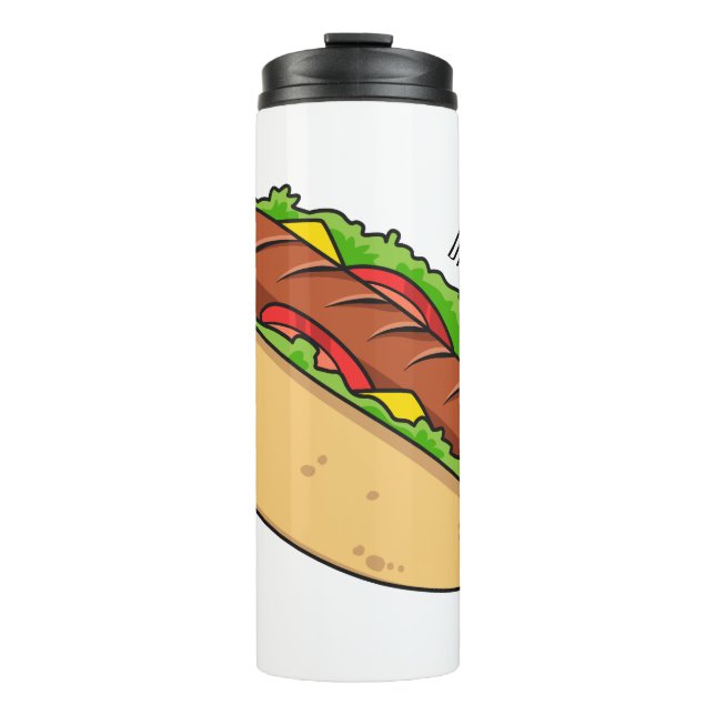 Bouteilles Isothermes Illustration de Hot dog (Devant)
