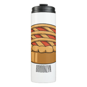 Bouteilles Isothermes Illustration de la caricature à tarte