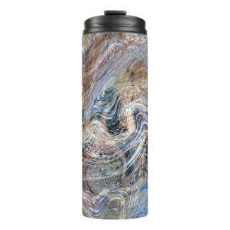 Bouteilles Isothermes Illustration de marbrage gris bleu