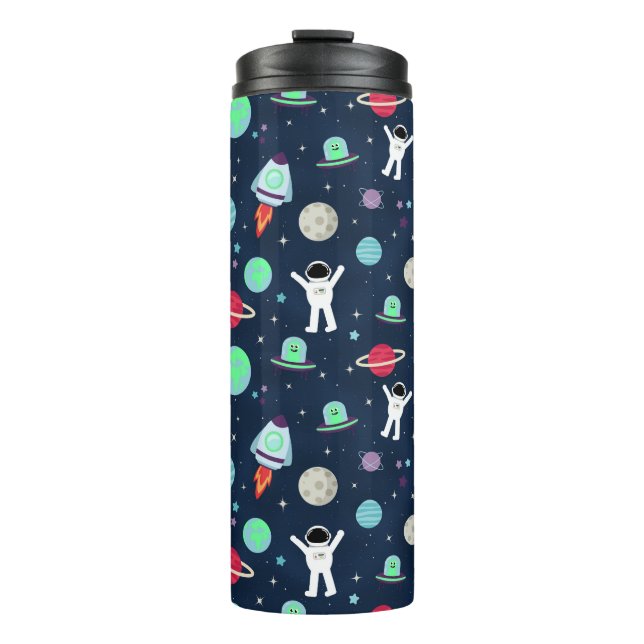 Bouteilles Isothermes illustration de motif spatial (Devant)