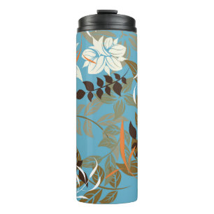 Bouteilles Isothermes Illustration du motif floral : Retour Vintage sans