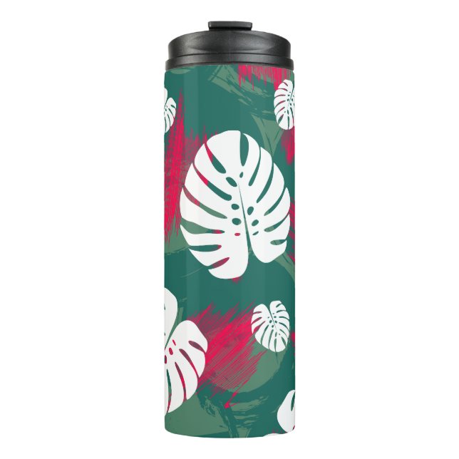 Bouteilles Isothermes Illustration du Plante tropical (Devant)