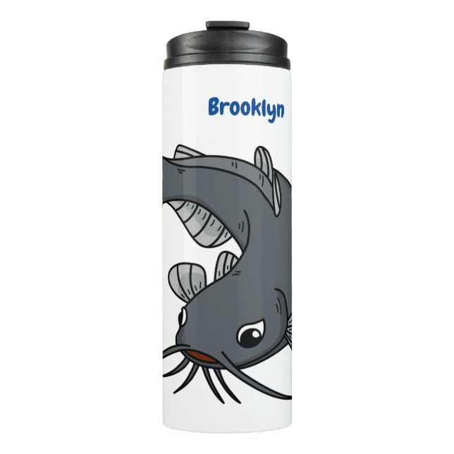 Bouteilles Isothermes Illustration du poisson-chat mignon (Devant)