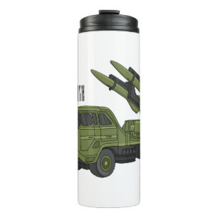 Bouteilles Isothermes Illustration d'un camion de missiles militaires