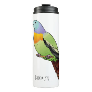 Bouteilles Isothermes Illustration d'un pigeon à cou rose