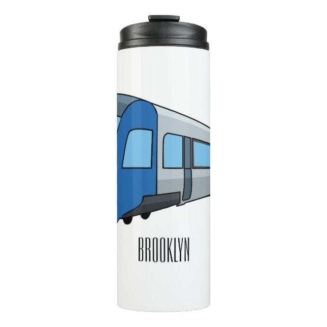 Bouteilles Isothermes Illustration d'un train électrique (Devant)