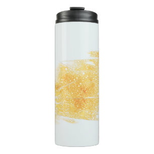 Bouteilles Isothermes Illustration jaune et blanche