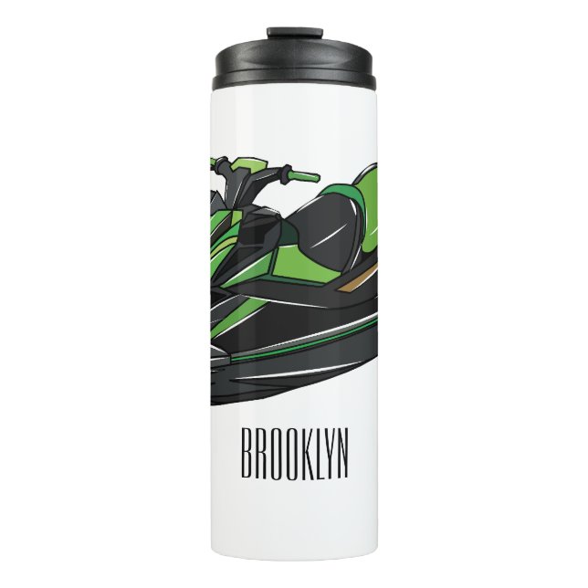 Bouteilles Isothermes Illustration Jet ski (Devant)